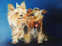 IMG 20191024 133237  Niet te koop - Eigen honden, olieverf, 50x40 cm