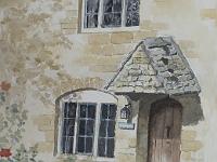 PICT2150  Engelse cottage, aquarel, 18x23 cm