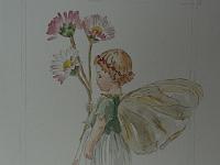 PICT2125  Verkocht-bloemenmeisje, aquarel